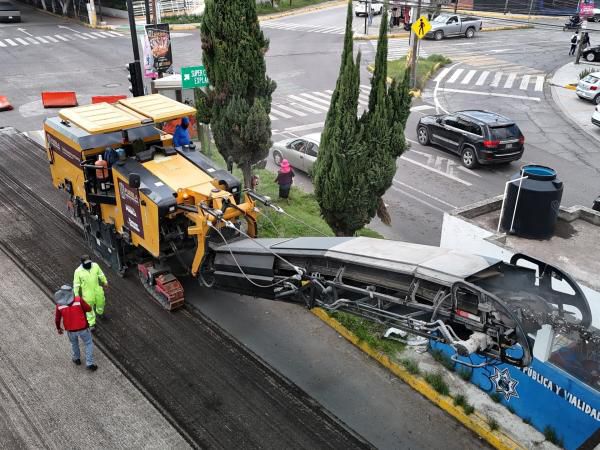 Mejoran carreteras en Atlixco con 19.2 mdp