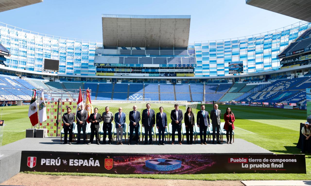 Puebla se proyecta al mundo con partido Perú vs España rumbo al Mundial 2026
