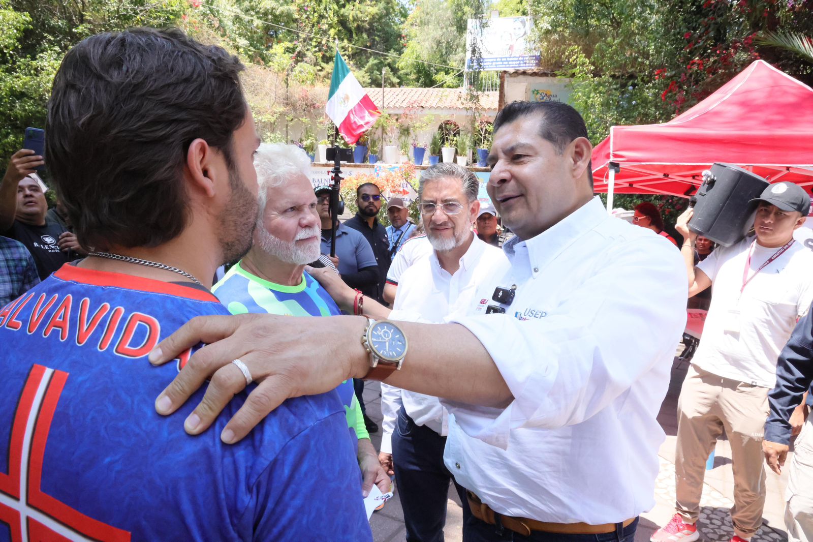 Armenta Mier refuerza seguridad en Balneario Agua Azul