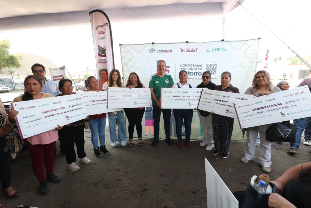 Entregan apoyos de “Tu Crédito Imparable” a emprendedores en Puebla capital Gente