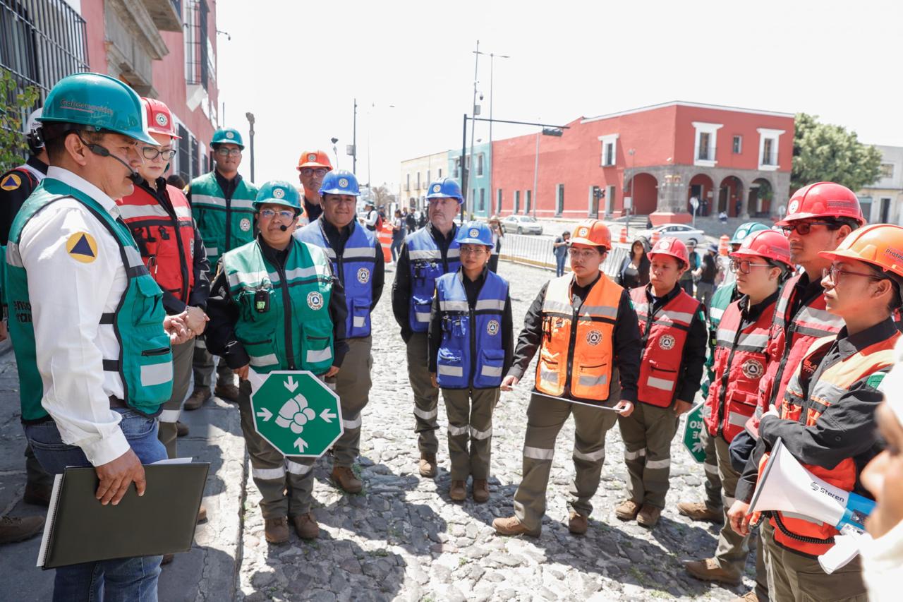 Puebla participa en el Primer Simulacro Nacional 2026