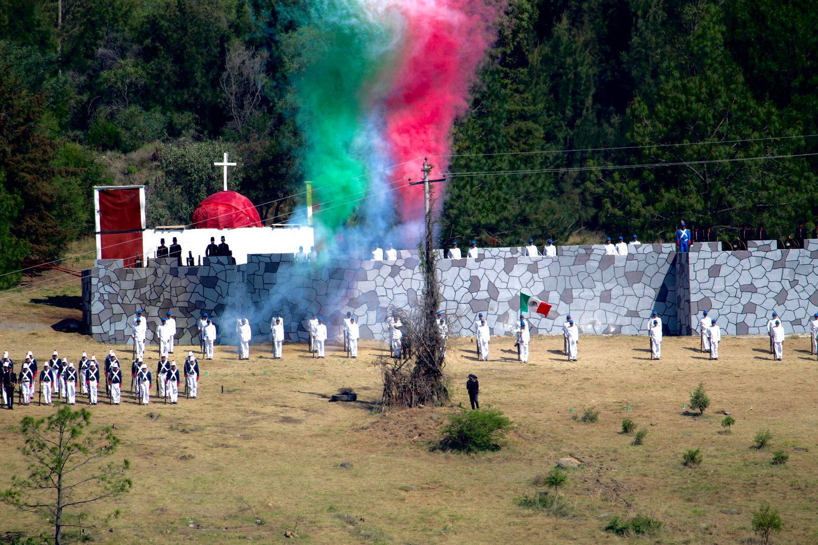 Encabezó Armenta representación de la Batalla de Puebla