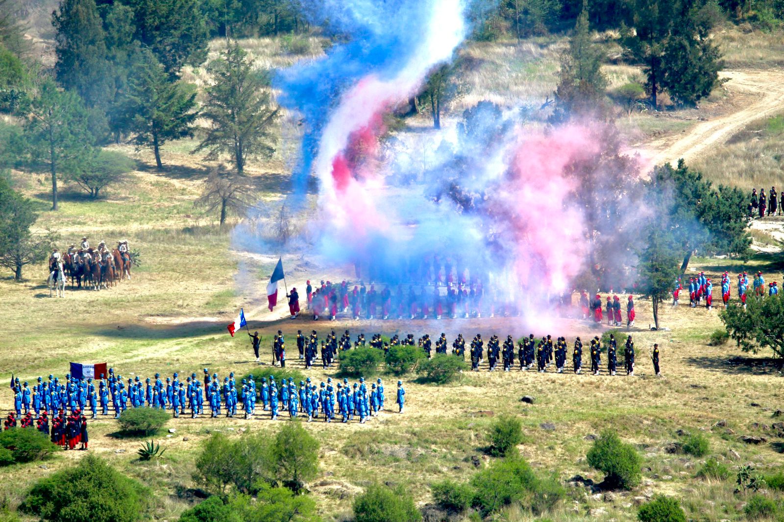 Encabezó Armenta representación de la Batalla de Puebla