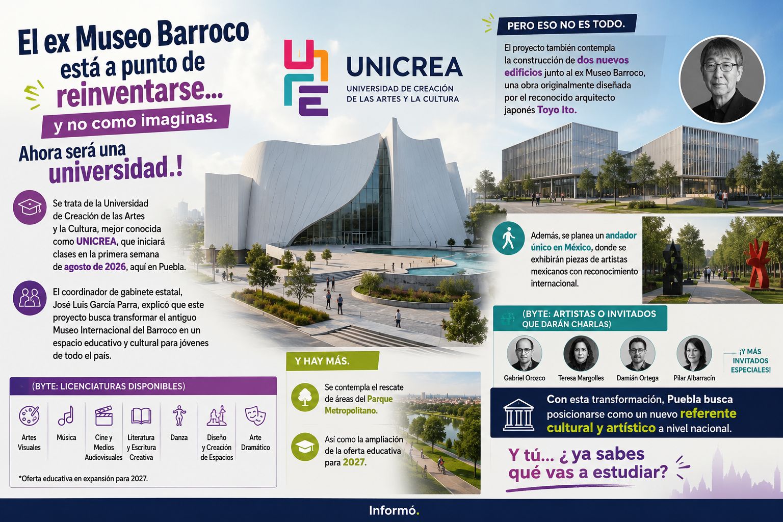 UNICREA iniciará clases en agosto de 2026