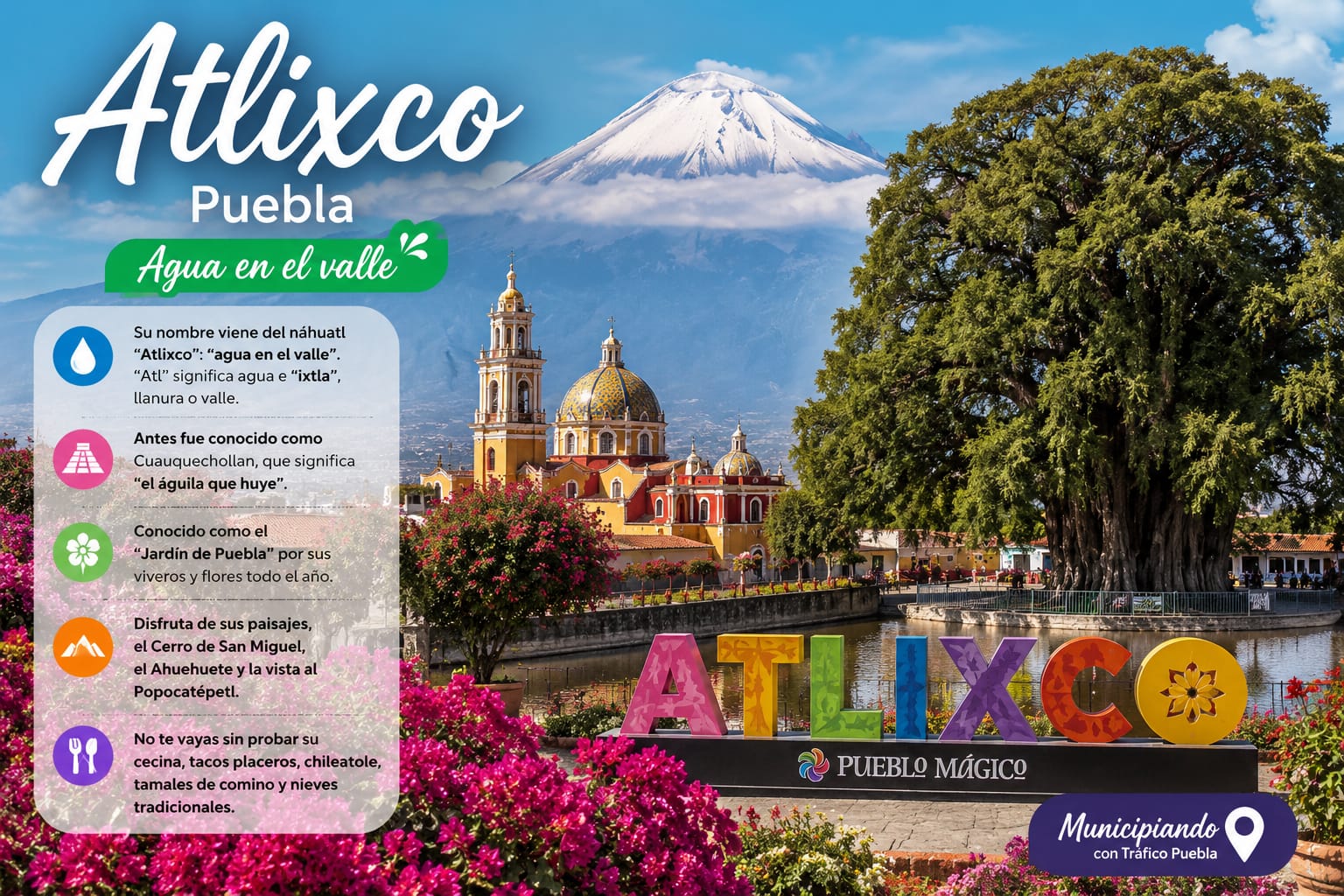 Atlixco: flores, historia y sabor en Puebla