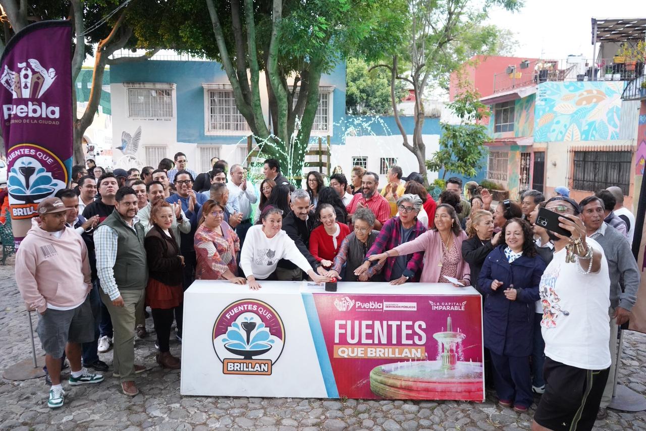 Renuevan fuente de Xanenetla para fortalecer espacio público_foto1